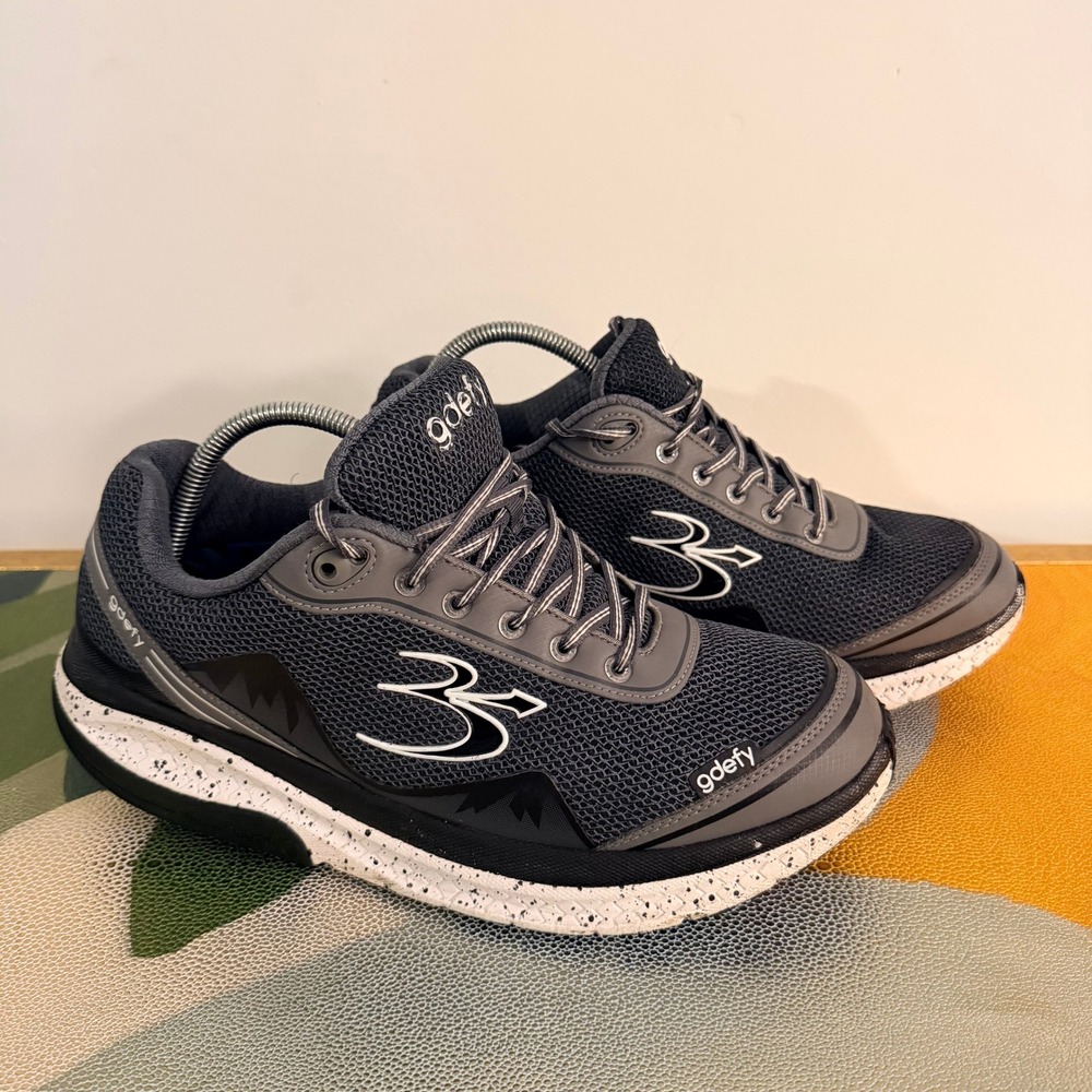 Gravity Defyer G-Defy Ion Women Walking Shoes Grey Black TB9022FBW Size 12